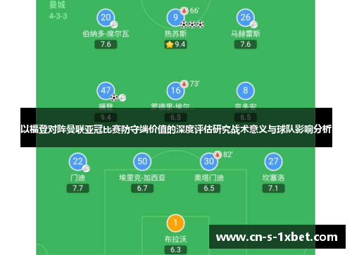 以福登对阵曼联亚冠比赛防守端价值的深度评估研究战术意义与球队影响分析